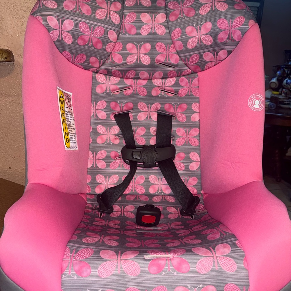 Pink Butterfly Kids Car Seat
